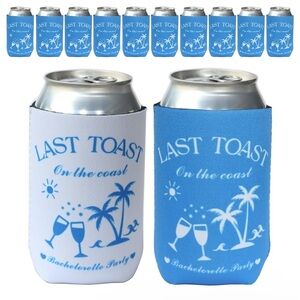 Last Toast On The Coast Bachelorette Party Can Sleeves(12 PCS)
